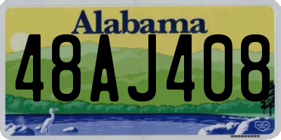 AL license plate 48AJ408