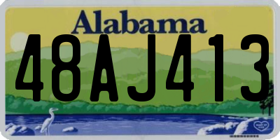 AL license plate 48AJ413