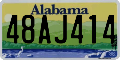 AL license plate 48AJ414