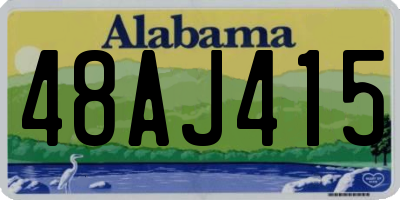 AL license plate 48AJ415