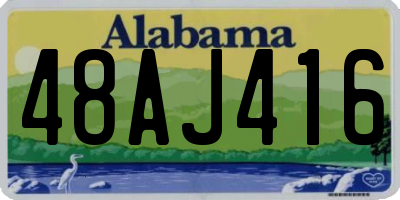 AL license plate 48AJ416