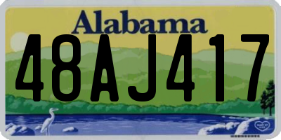 AL license plate 48AJ417