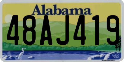 AL license plate 48AJ419
