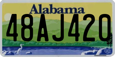 AL license plate 48AJ420