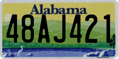AL license plate 48AJ421