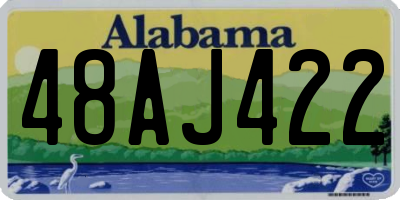 AL license plate 48AJ422