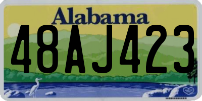 AL license plate 48AJ423