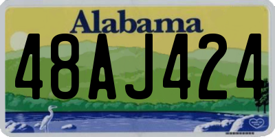 AL license plate 48AJ424