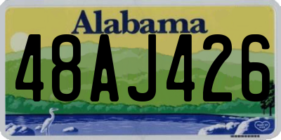 AL license plate 48AJ426