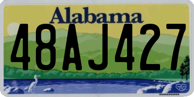 AL license plate 48AJ427