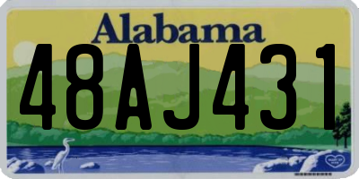 AL license plate 48AJ431