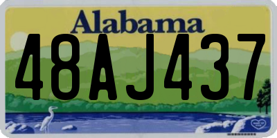 AL license plate 48AJ437