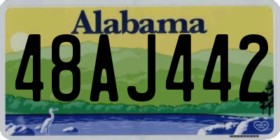 AL license plate 48AJ442
