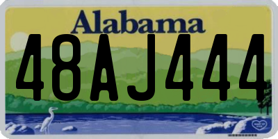 AL license plate 48AJ444