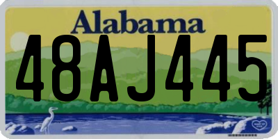 AL license plate 48AJ445