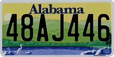 AL license plate 48AJ446