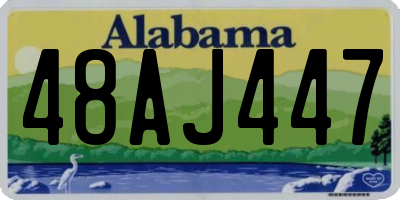 AL license plate 48AJ447