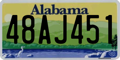 AL license plate 48AJ451