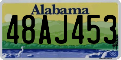 AL license plate 48AJ453