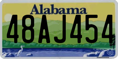 AL license plate 48AJ454