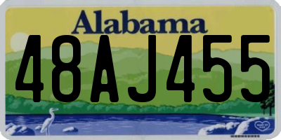 AL license plate 48AJ455