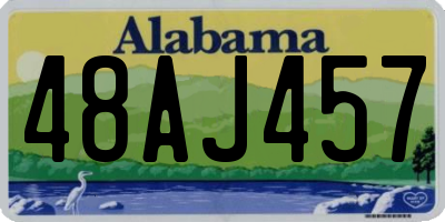 AL license plate 48AJ457