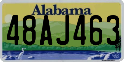AL license plate 48AJ463