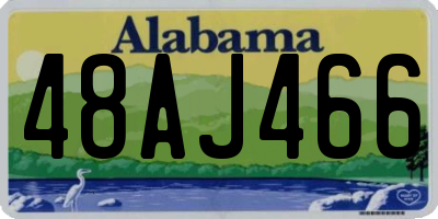 AL license plate 48AJ466