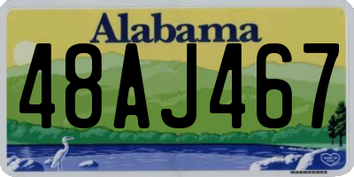 AL license plate 48AJ467