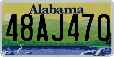 AL license plate 48AJ470