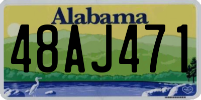 AL license plate 48AJ471