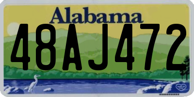 AL license plate 48AJ472