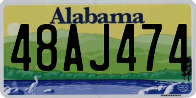 AL license plate 48AJ474
