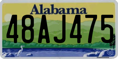 AL license plate 48AJ475