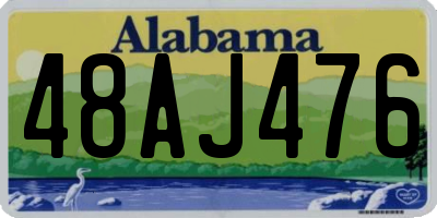 AL license plate 48AJ476