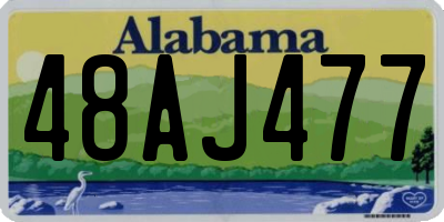 AL license plate 48AJ477