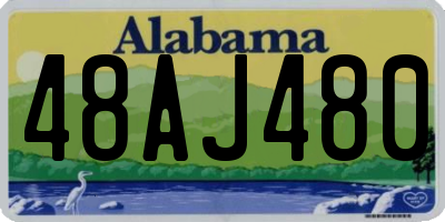 AL license plate 48AJ480