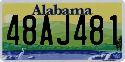 AL license plate 48AJ481