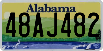 AL license plate 48AJ482