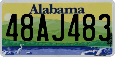 AL license plate 48AJ483