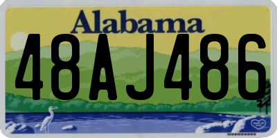 AL license plate 48AJ486