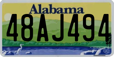 AL license plate 48AJ494
