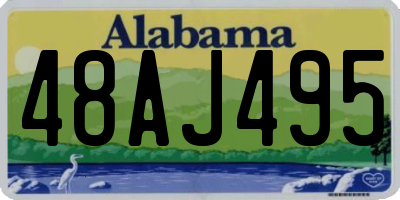 AL license plate 48AJ495