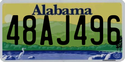 AL license plate 48AJ496