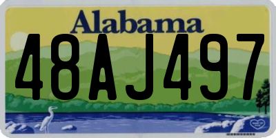 AL license plate 48AJ497