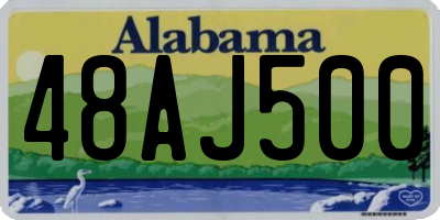 AL license plate 48AJ500