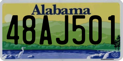 AL license plate 48AJ501