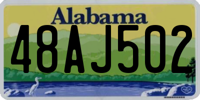AL license plate 48AJ502