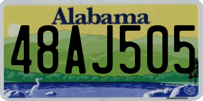 AL license plate 48AJ505
