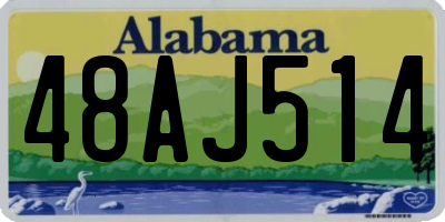 AL license plate 48AJ514
